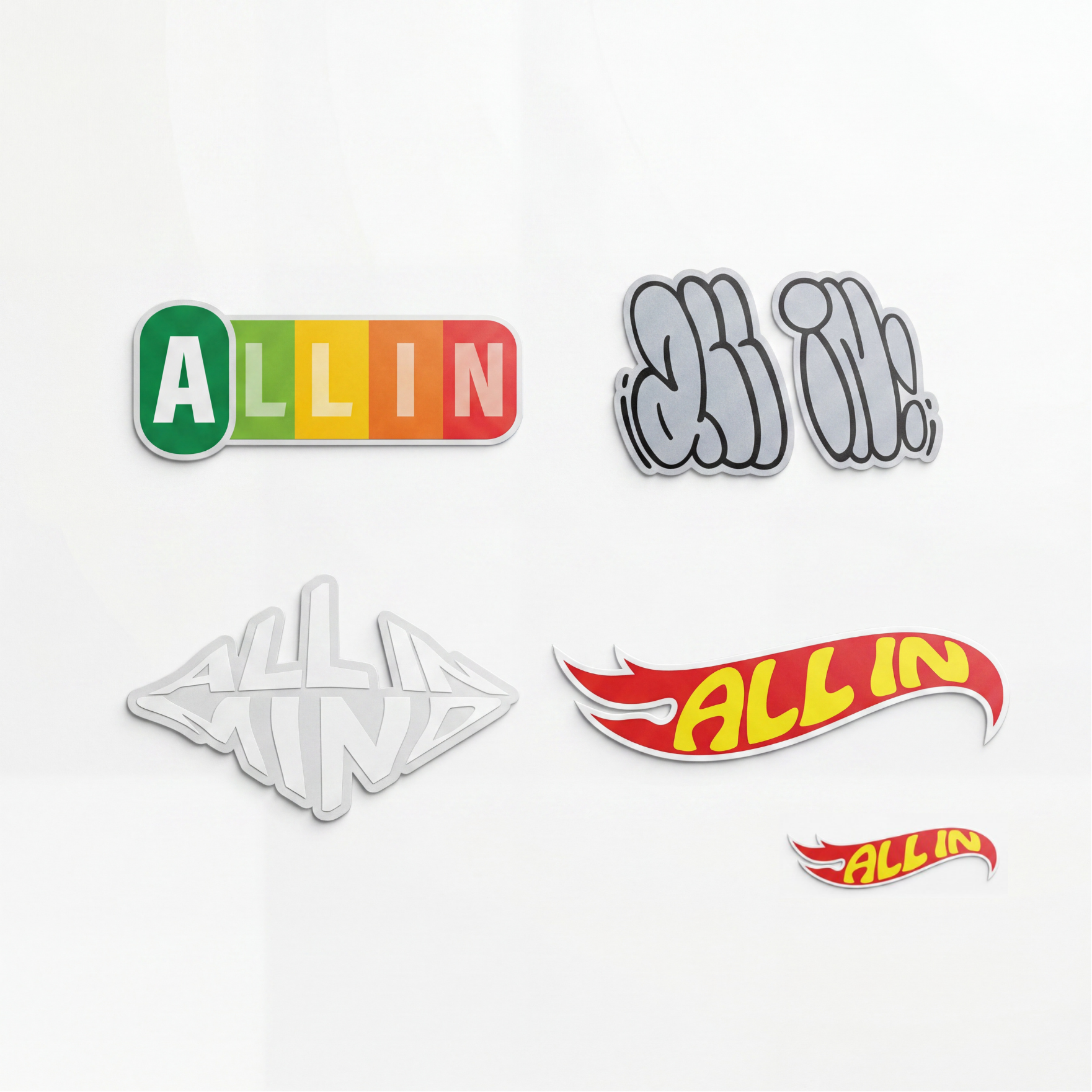 ALL IN MIND 5 STICKERS