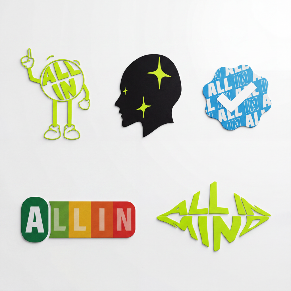 ALL IN MIND 5 STICKERS
