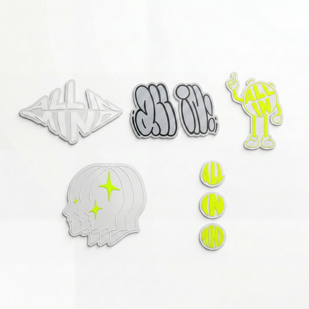 ALL IN MIND 5 STICKERS